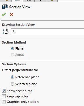 I believe there is a setting that changes the settings that the section inherits from the parent. . Solidworks zonal section view greyed out